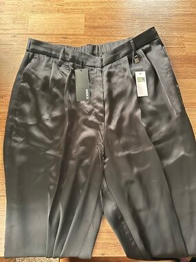 Mexx Black Satin-Feel Dress Trousers